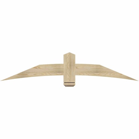 Ekena Millwork Bellingham Rough Sawn Timber Gable Bracket, Douglas Fir, 72"W x 15"H x 2"D x 6"F, 5/12 Pitch GBW072X15X0206BEL00RDF